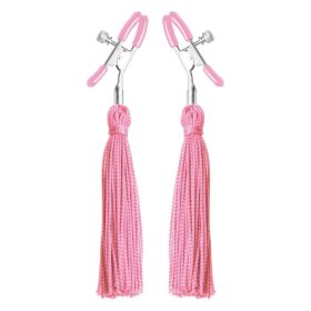 Tickle Me Pink Nipple Clamp Tassels