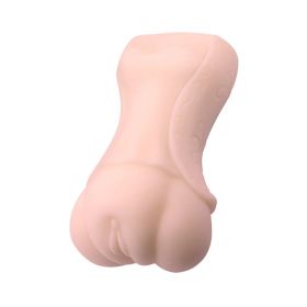 Crazy Bull No Lube Masturbator Sleeve - Realistic Pussy Skin-Like Texture (Color: Beige)