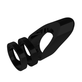 Clio- The Radiant Wearable Vibrating Ring;  Sexual Jewelry (Color: dark gray, size: 5.5)